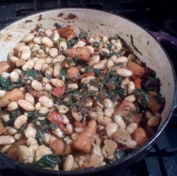 Cauliflower and Baby Chantenay Carrots with Butter Beans